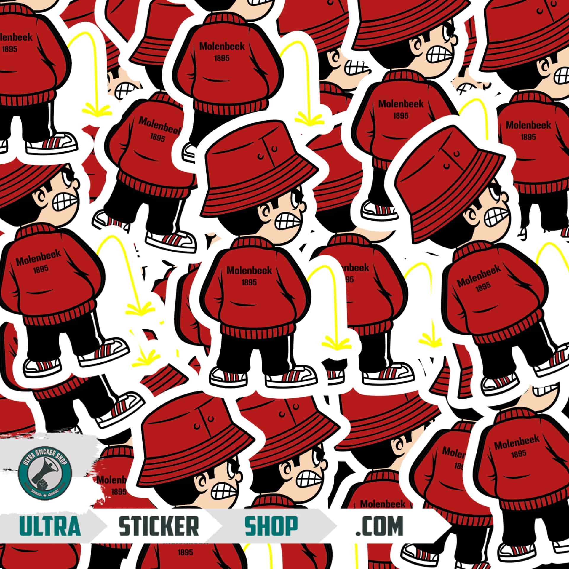 Molenbeek 2015 Pee Kid Stickers