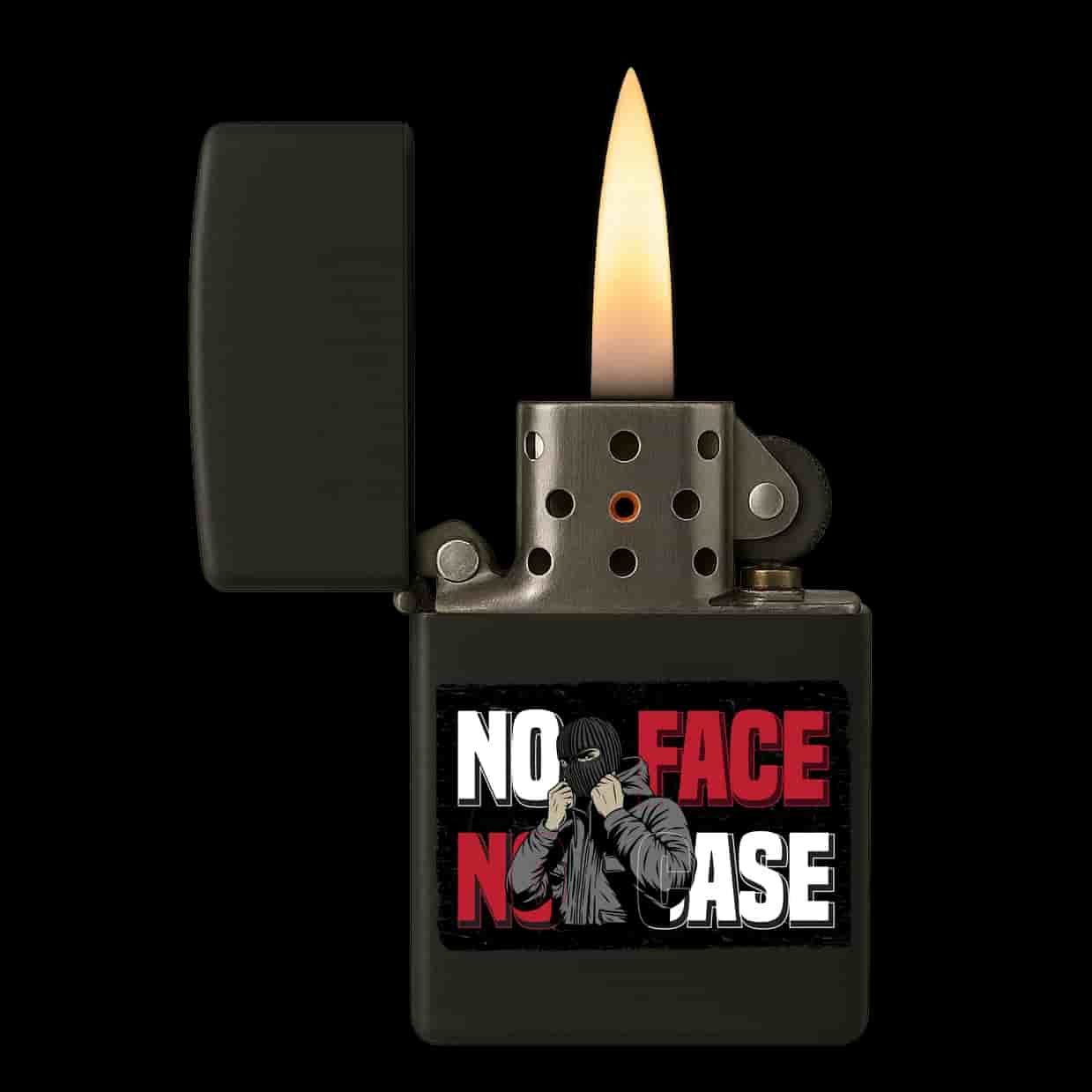 No face no case Aansteker