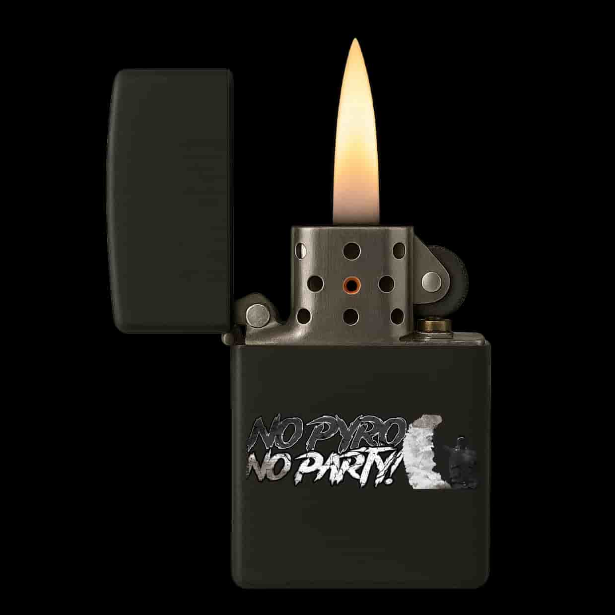 No pyro no party Allume-feu