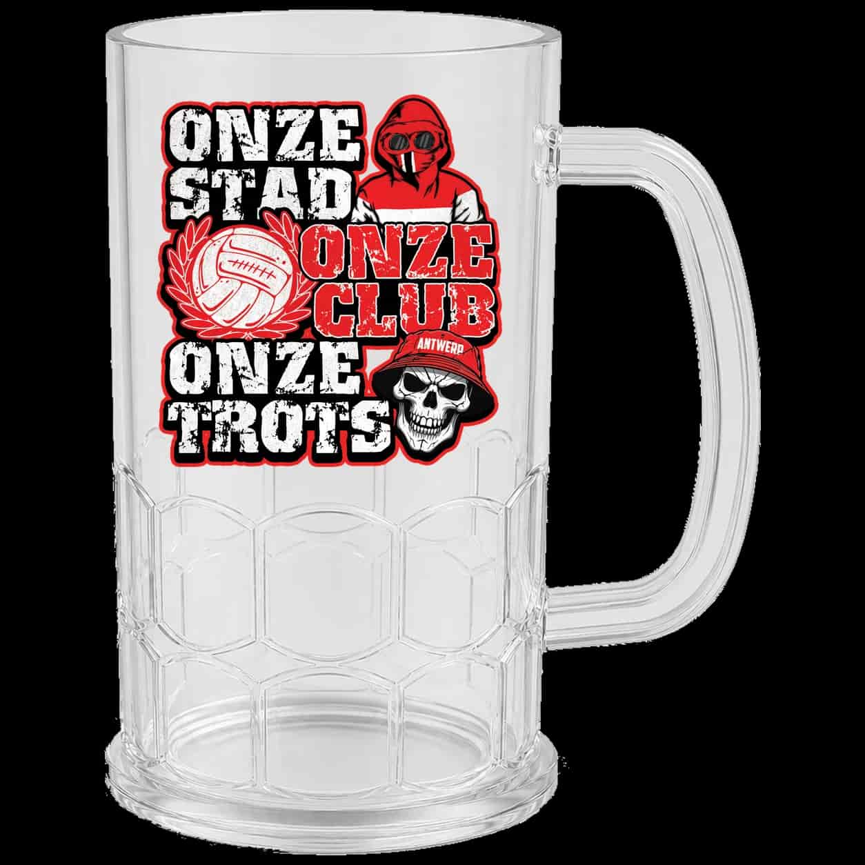 onze stad onze club onze trots Antwerp Chope à bière