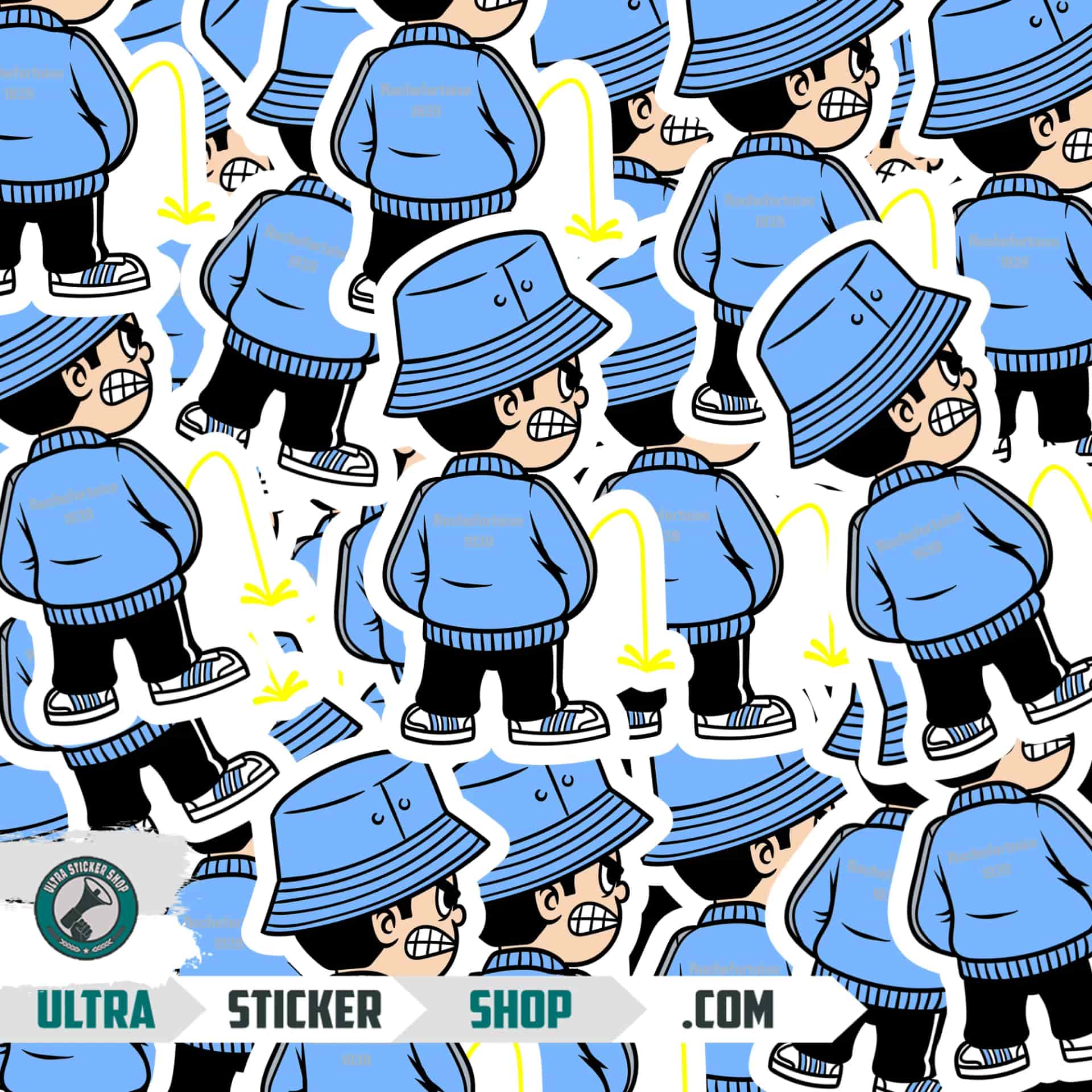 Rochefortoise 1939 Pee Kid Stickers