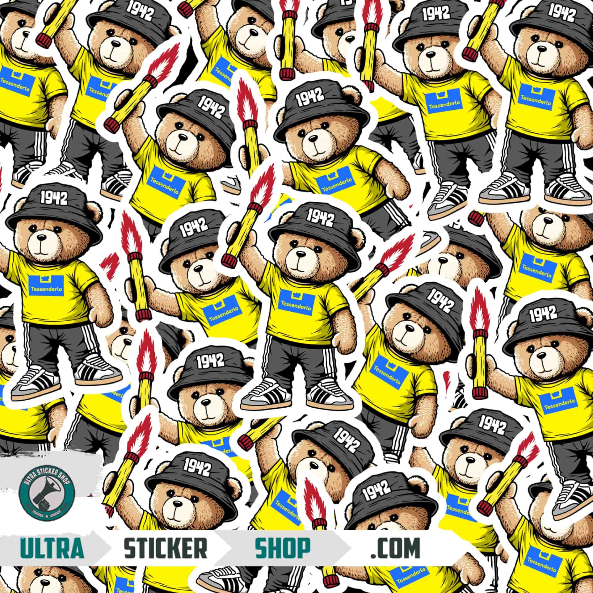 Tessenderlo 1942 bear Stickers