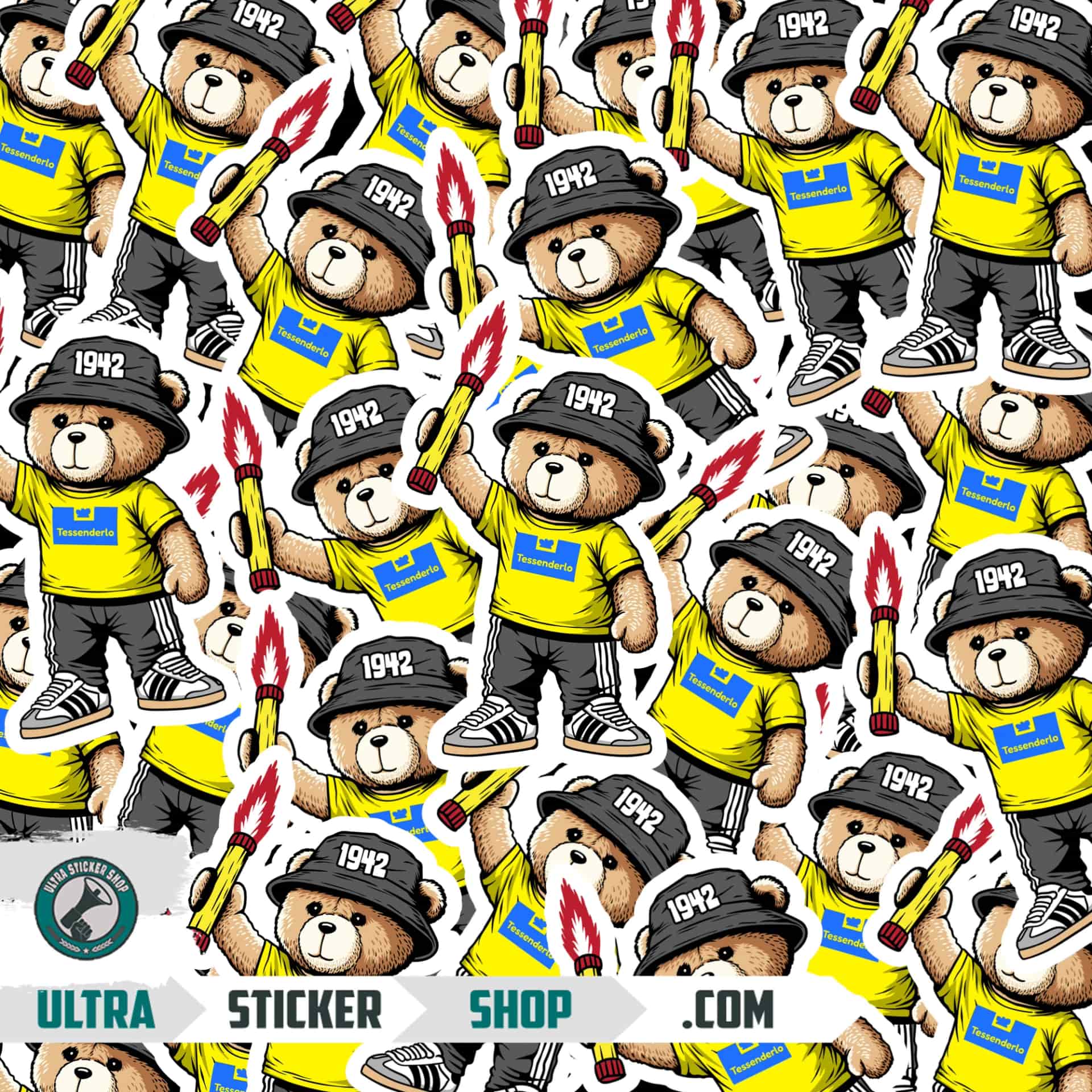 Tessenderlo 1942 bear Stickers