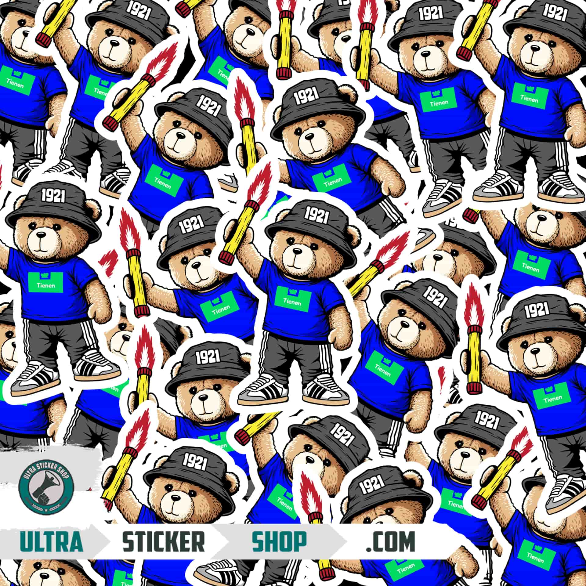 Tienen 1921 bear Stickers