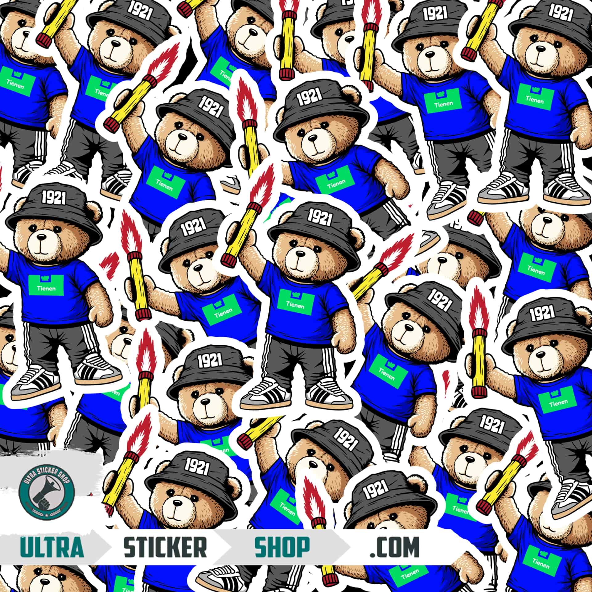 Tienen 1921 bear Stickers