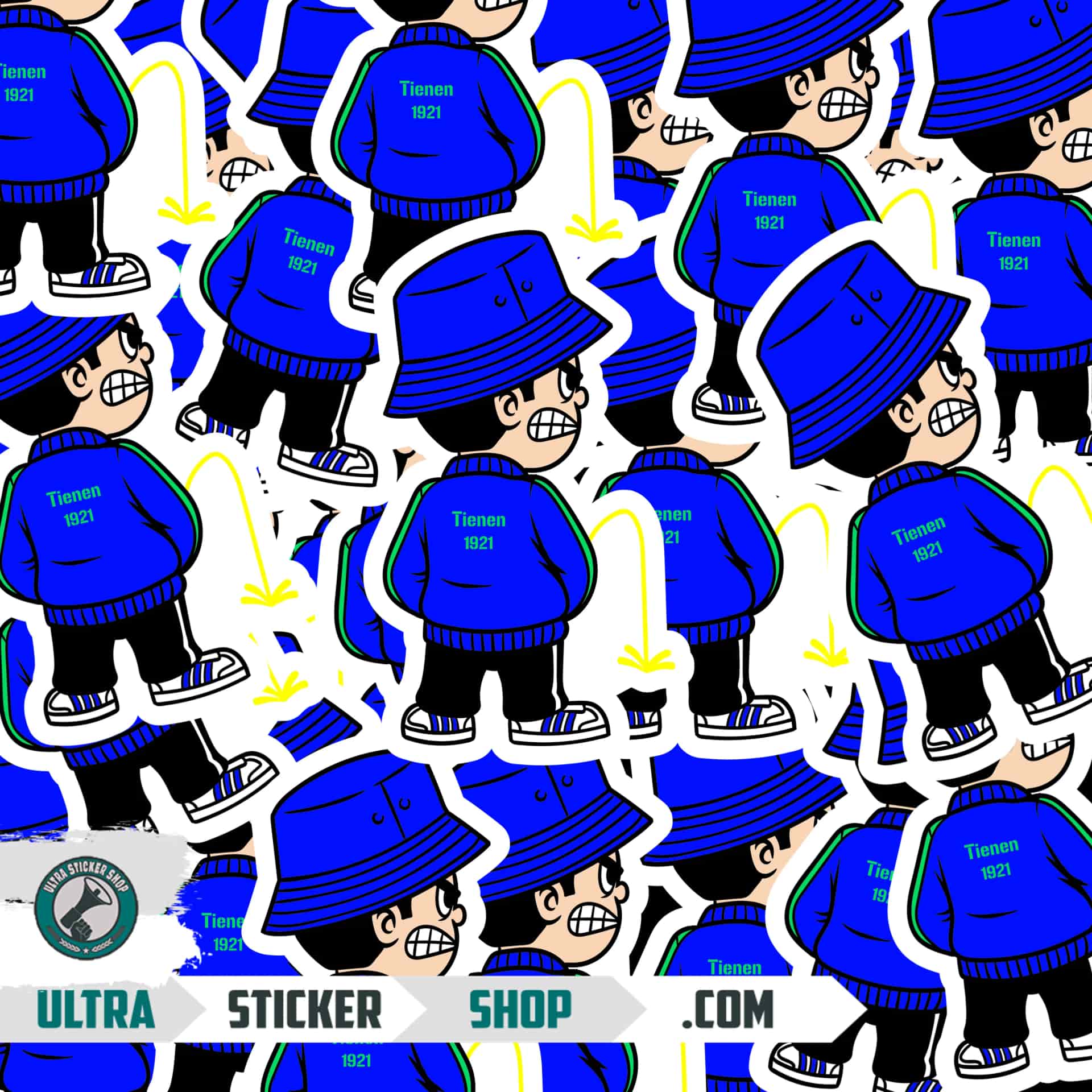 Tienen 1921 Pee Kid Stickers