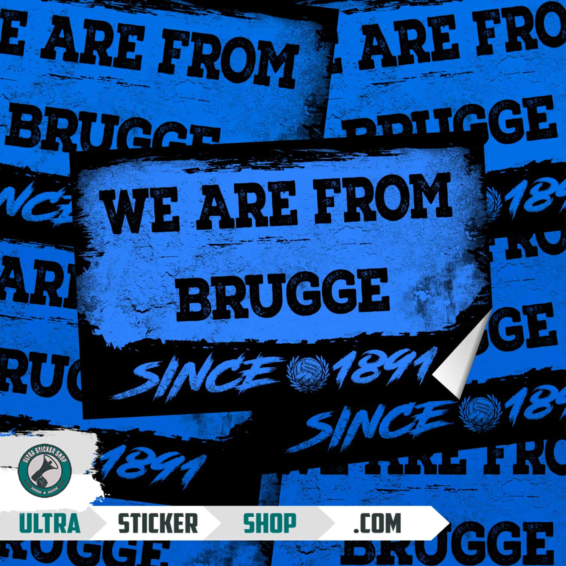 We are from Brugge since 1891 Autocollants