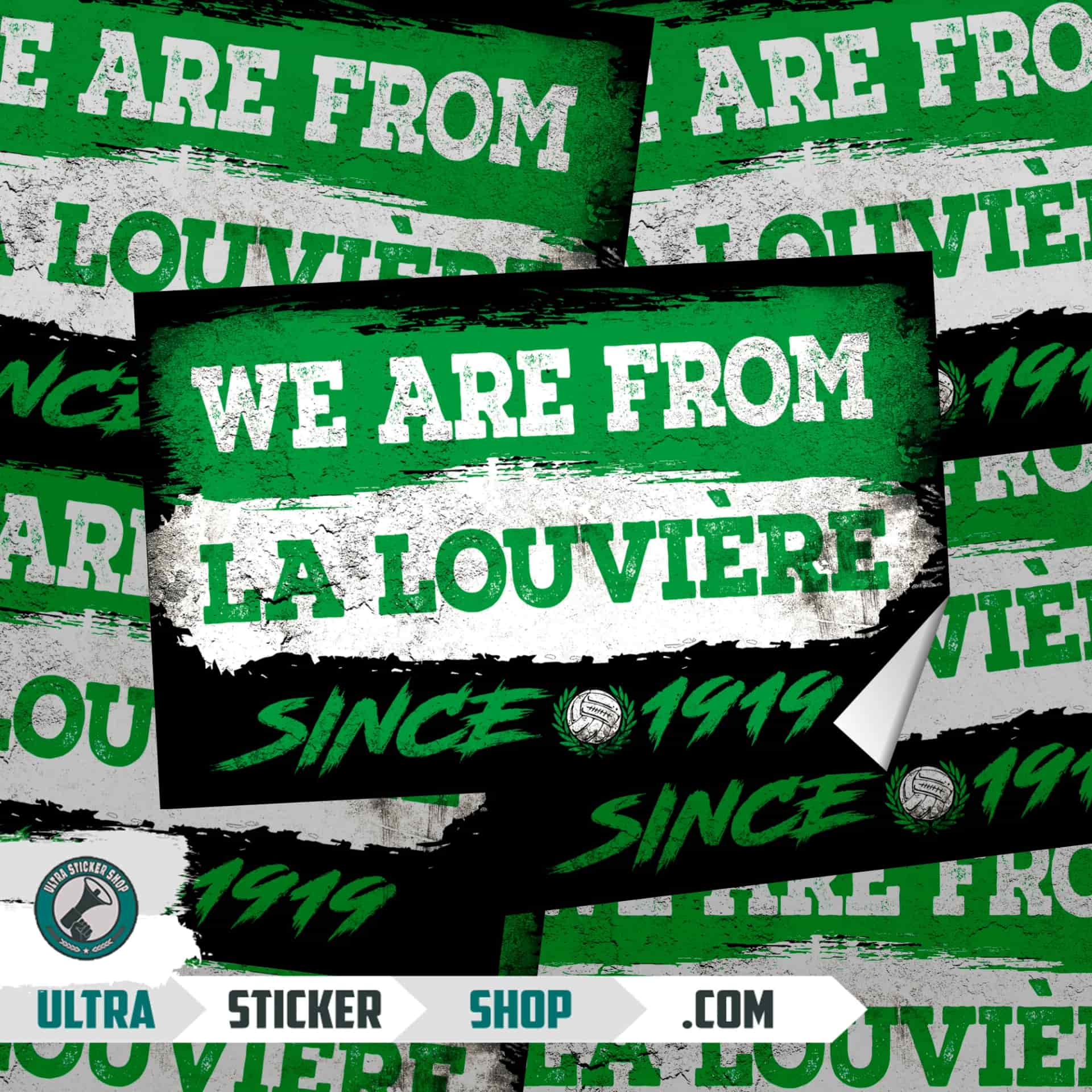 We are from La Louvière since 2017 Autocollants