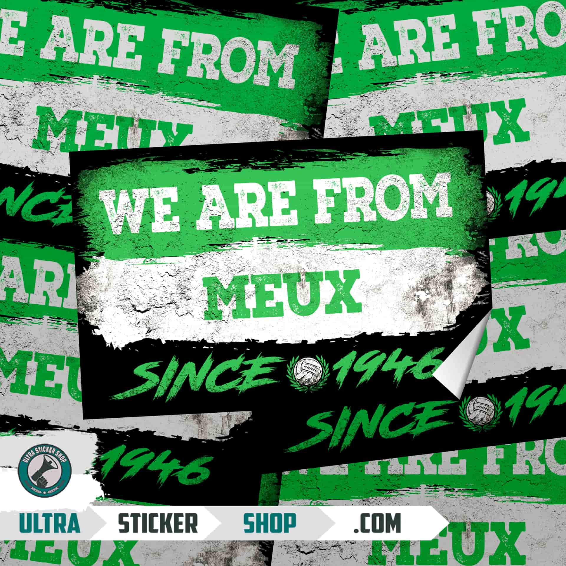 We Are From Meux 1946 Stickers