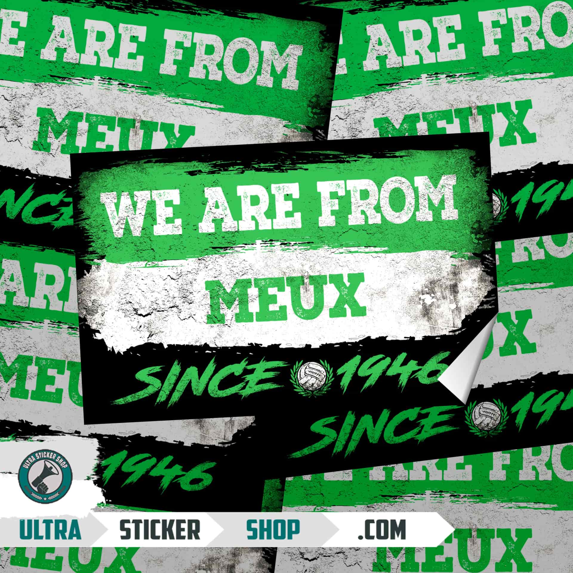 We Are From Meux 1946 Stickers