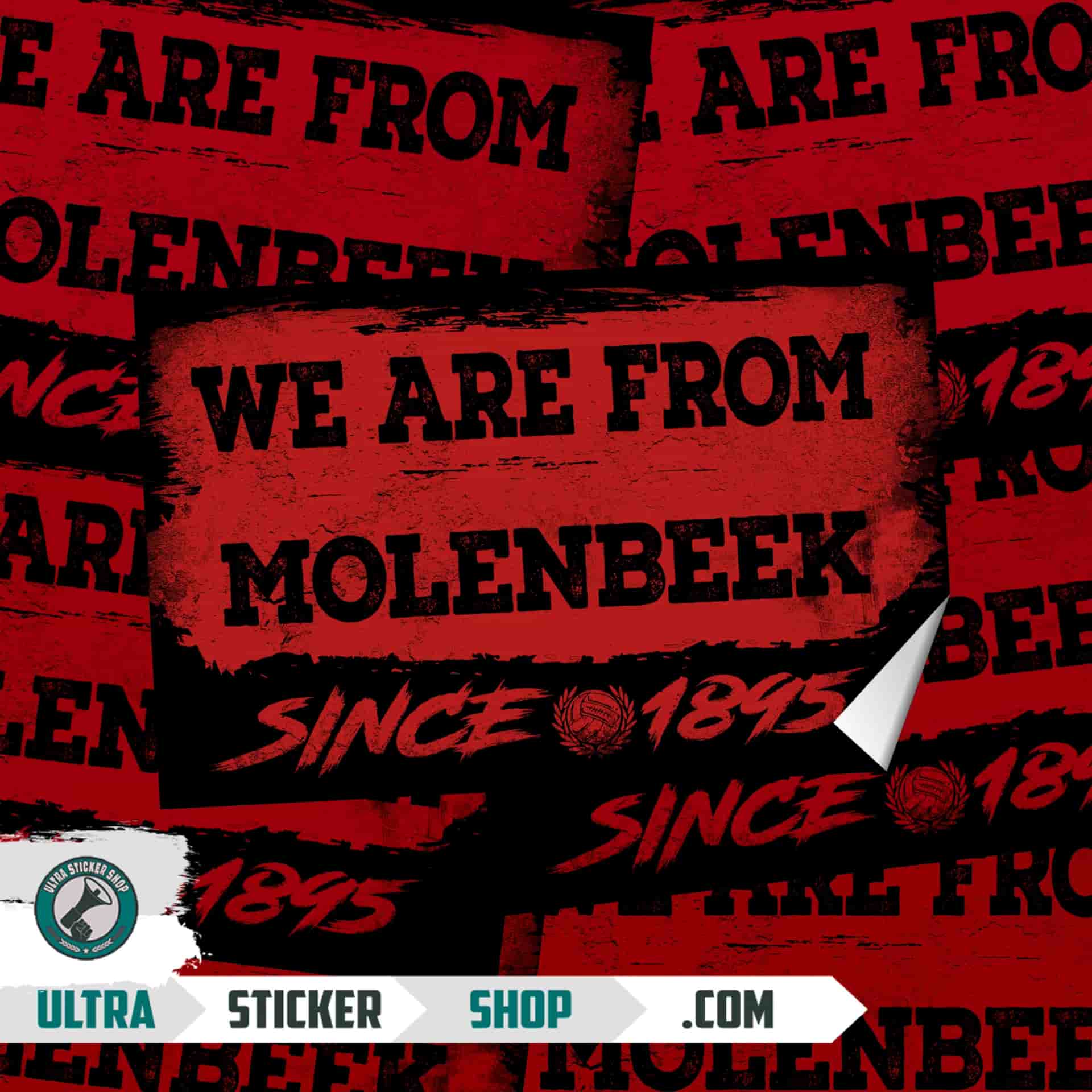 We are from Molenbeek since 2015 Stickers