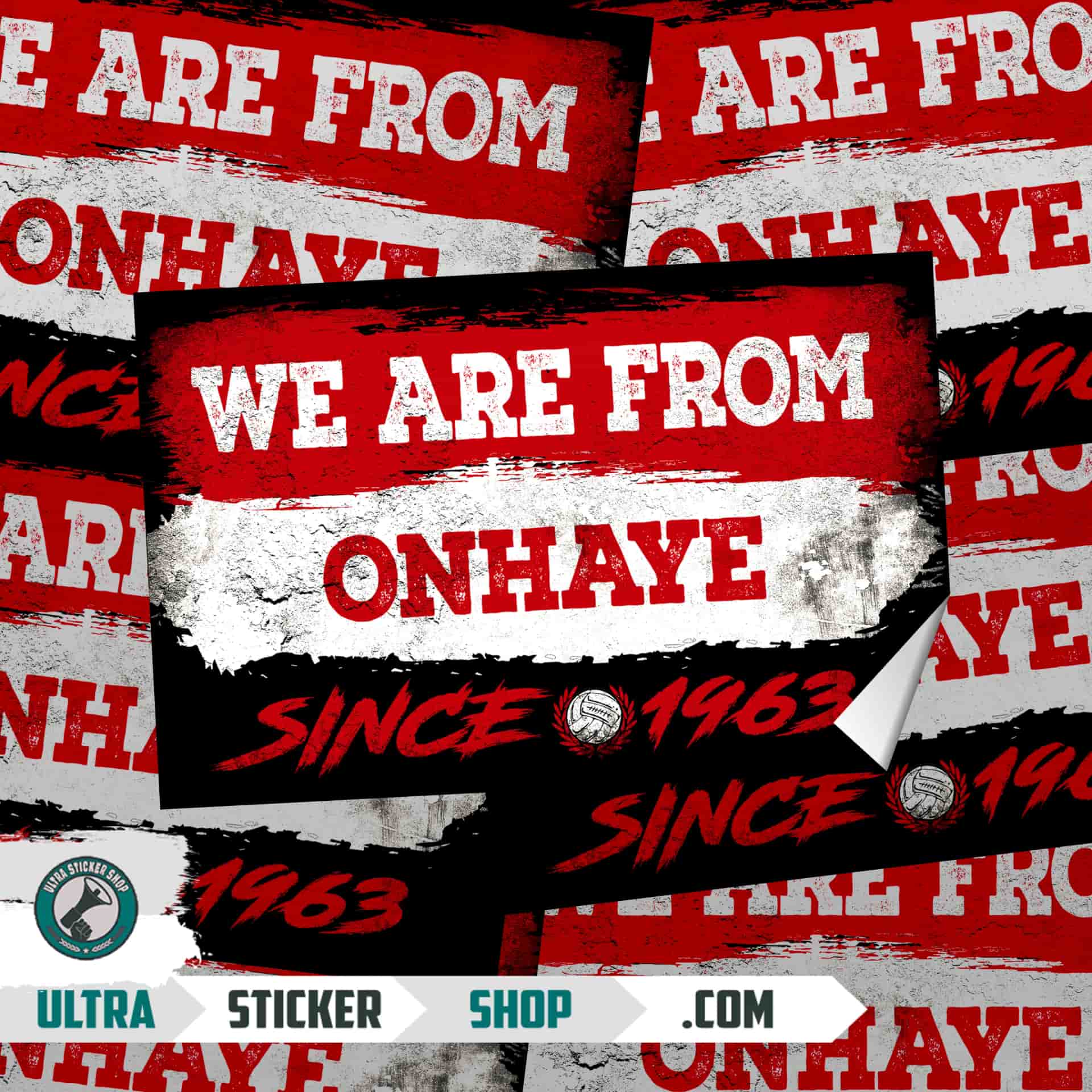 We Are From Onhaye 1963 Stickers