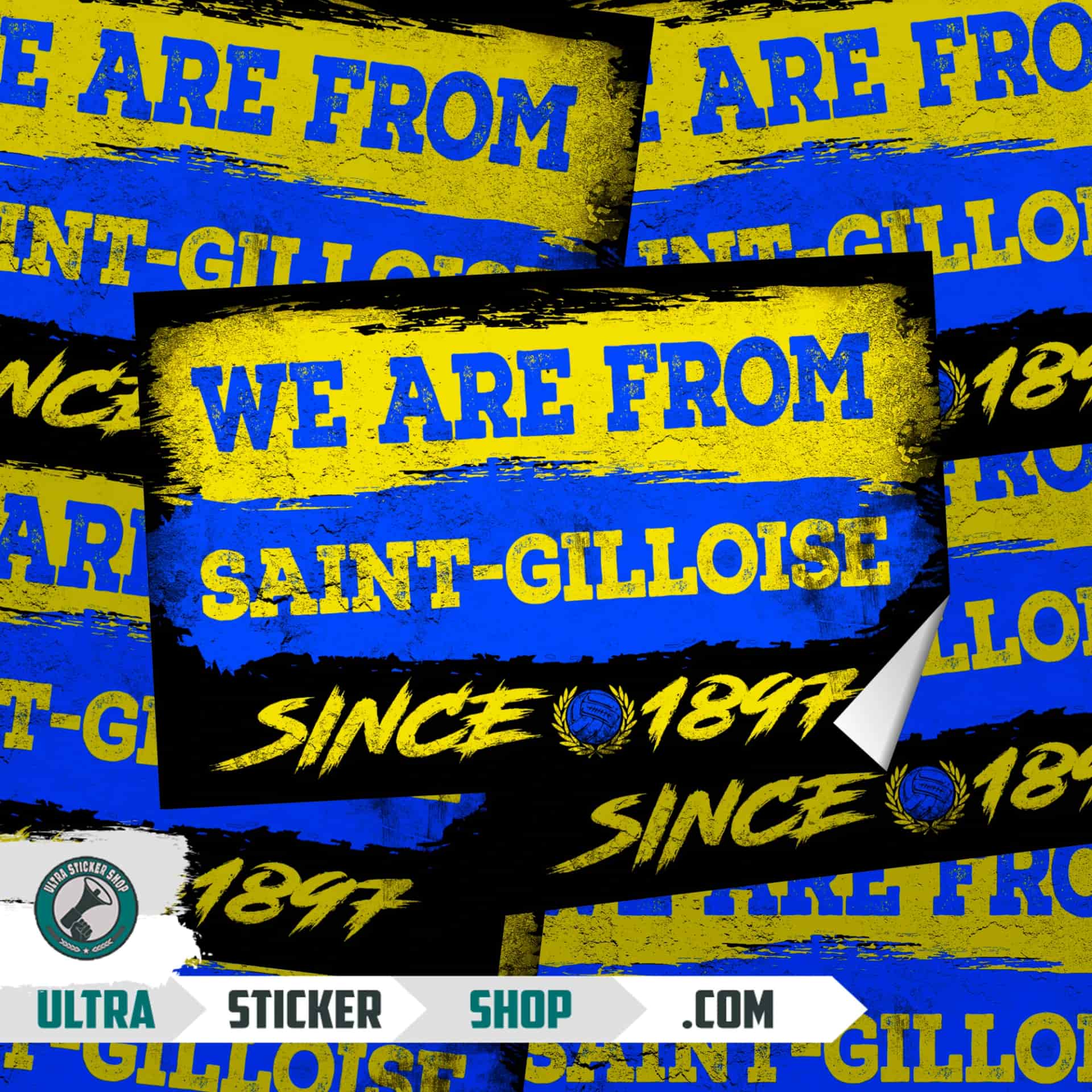 We are from Saint-Gilloise since 1897 Autocollants