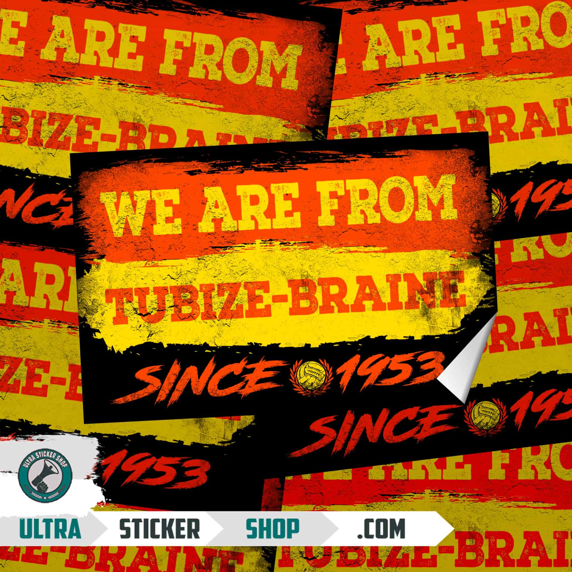 We Are From Tubize-Braine 1953 Autocollants