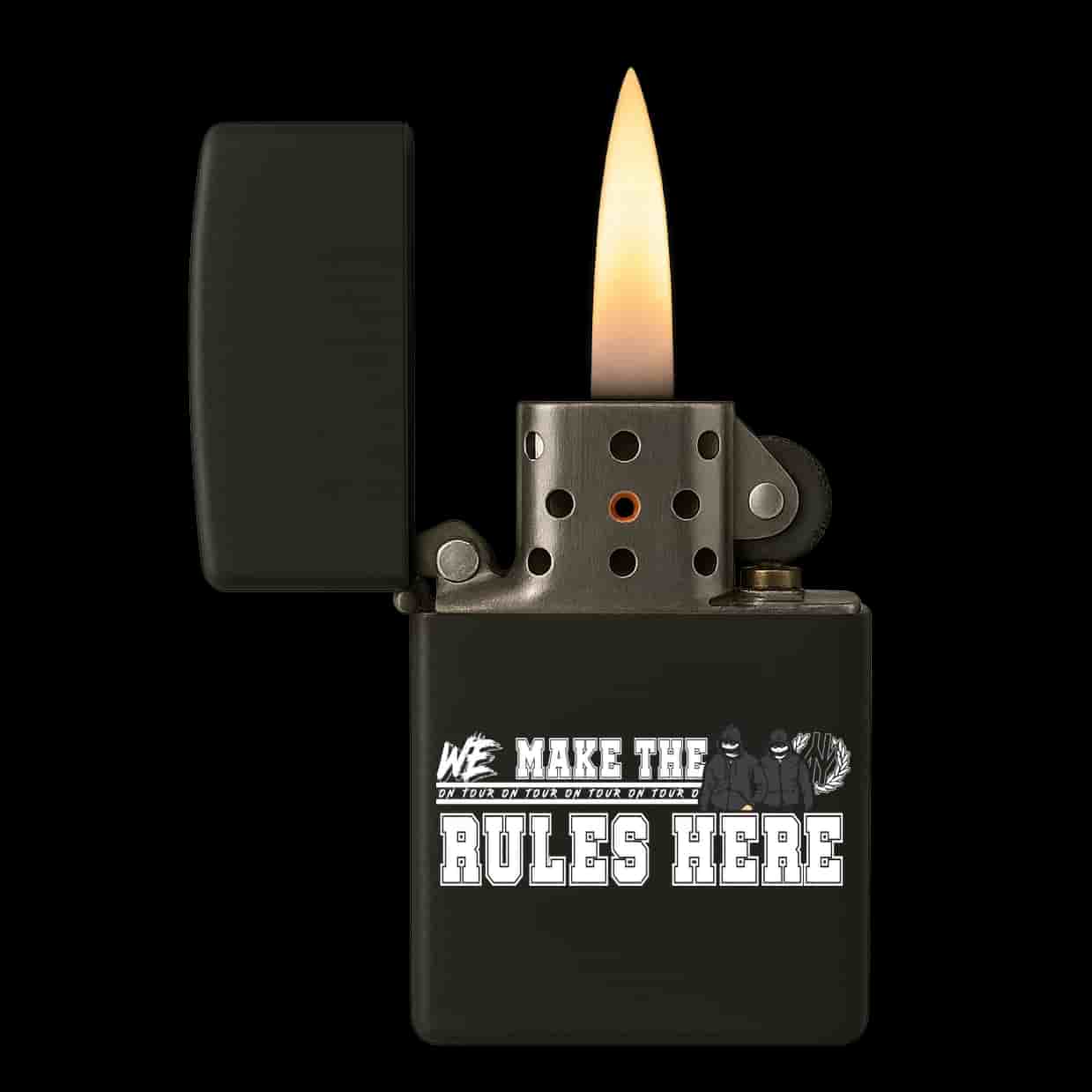We make the rules here Aansteker