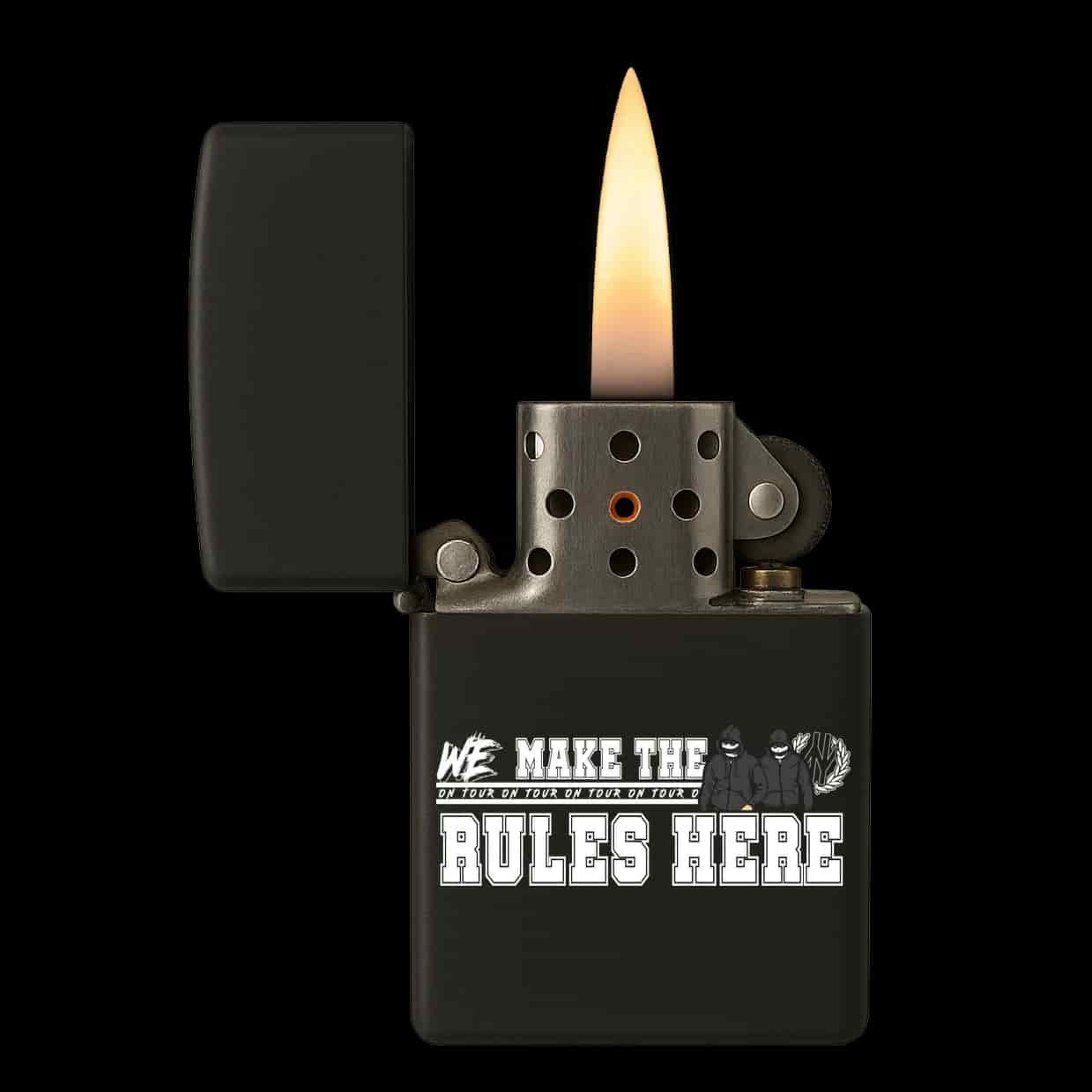 We make the rules here Aansteker