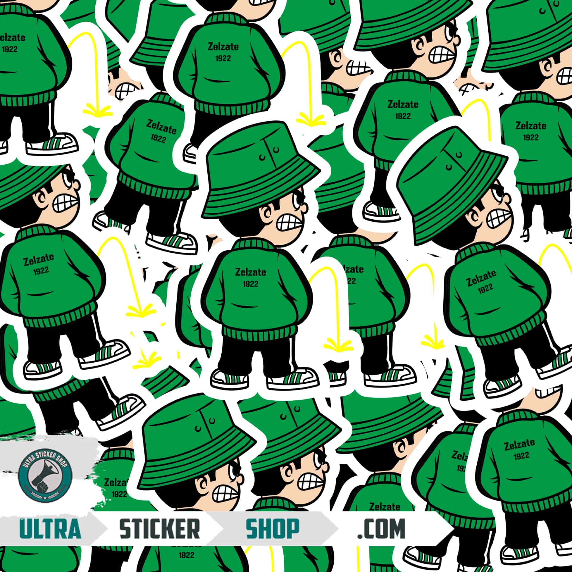 Zelzate 1922 Pee Kid Stickers