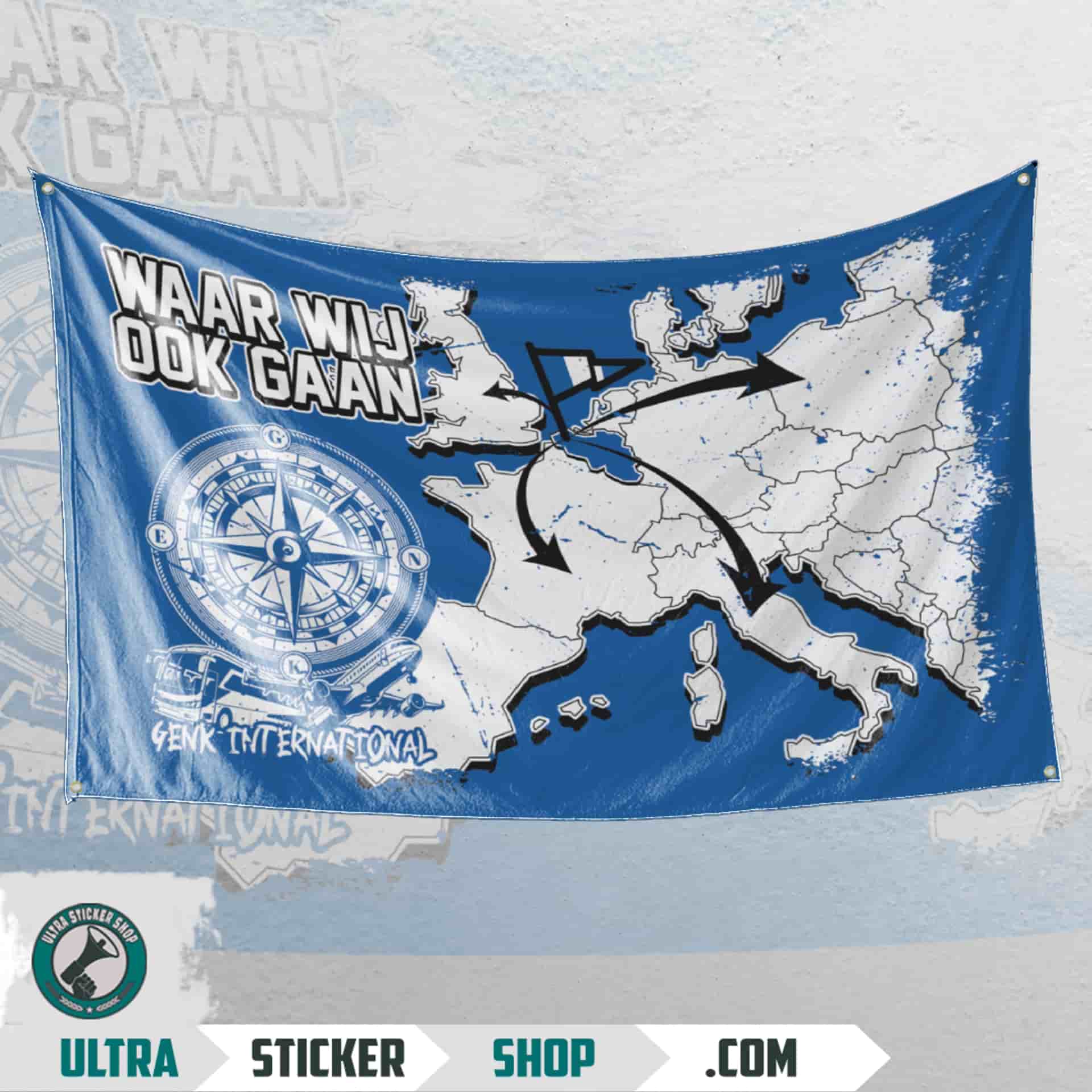Waar wij ook gaan Genk Vlag