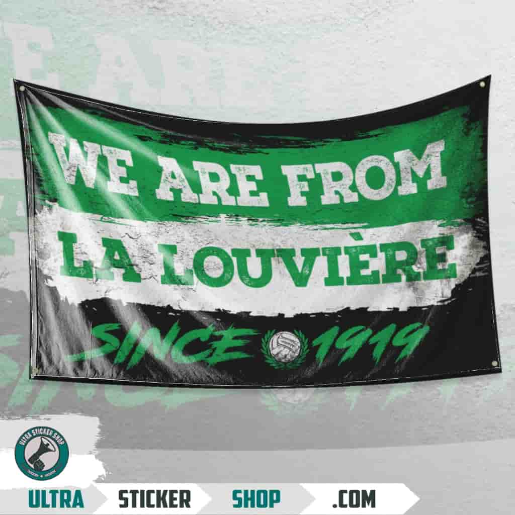 We are from La Louvière since 2017 Drapeau