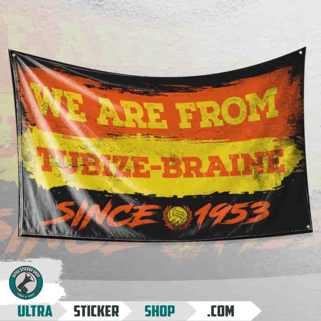 We Are From Tubize-Braine 1953 Drapeau